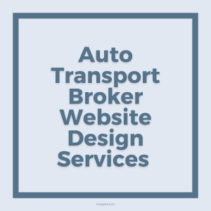 Auto Transport Website Design